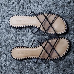 Schutz black flats